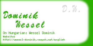 dominik wessel business card